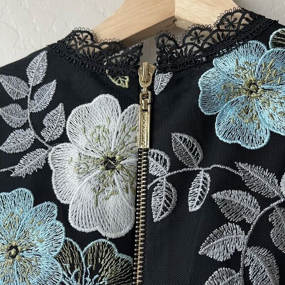 Bronx and Banco Black Floral Mini Dress - Picture 8 of 11